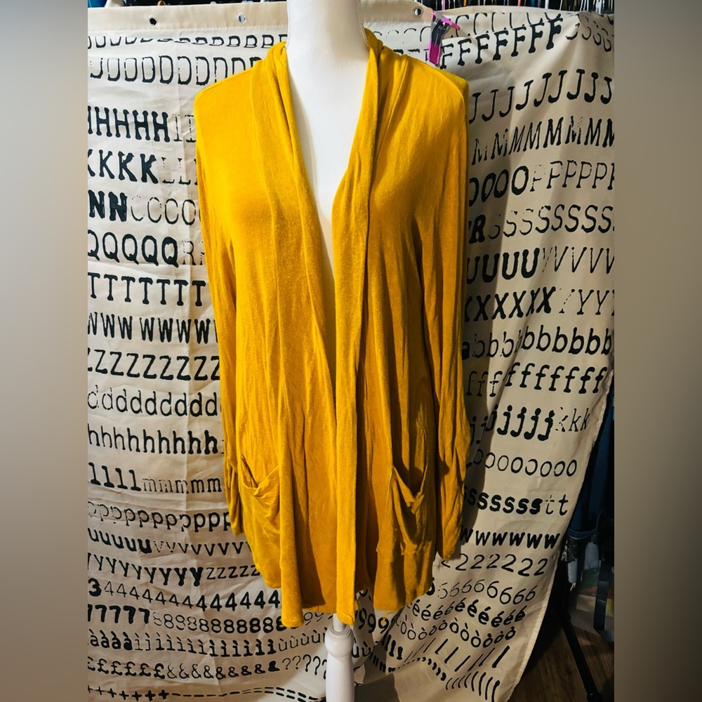 Mustard yellow cardigan